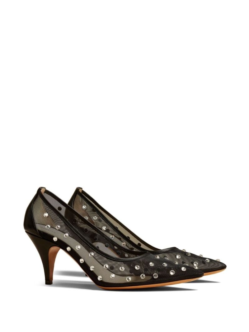 Black the River 75 Mesh Pumps