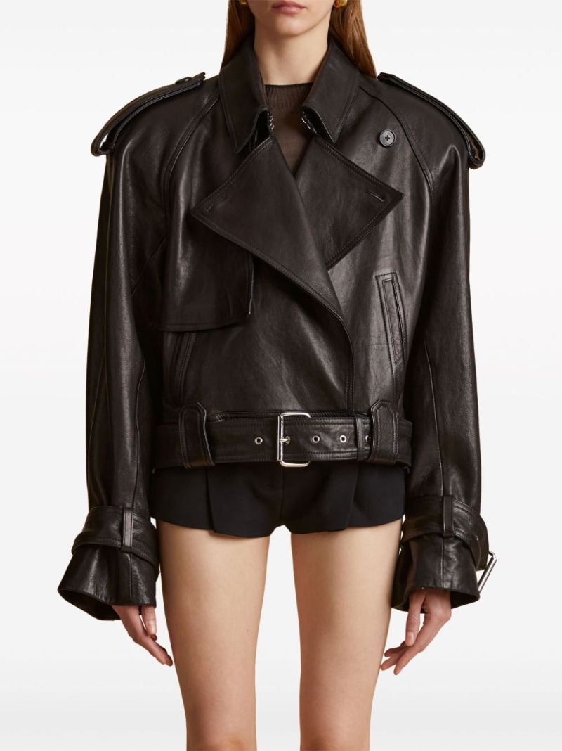 Black Hammond Leather Jacket