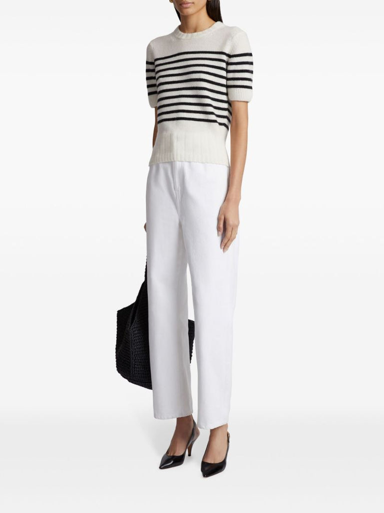 White Luphia Cashmere Knitted Top