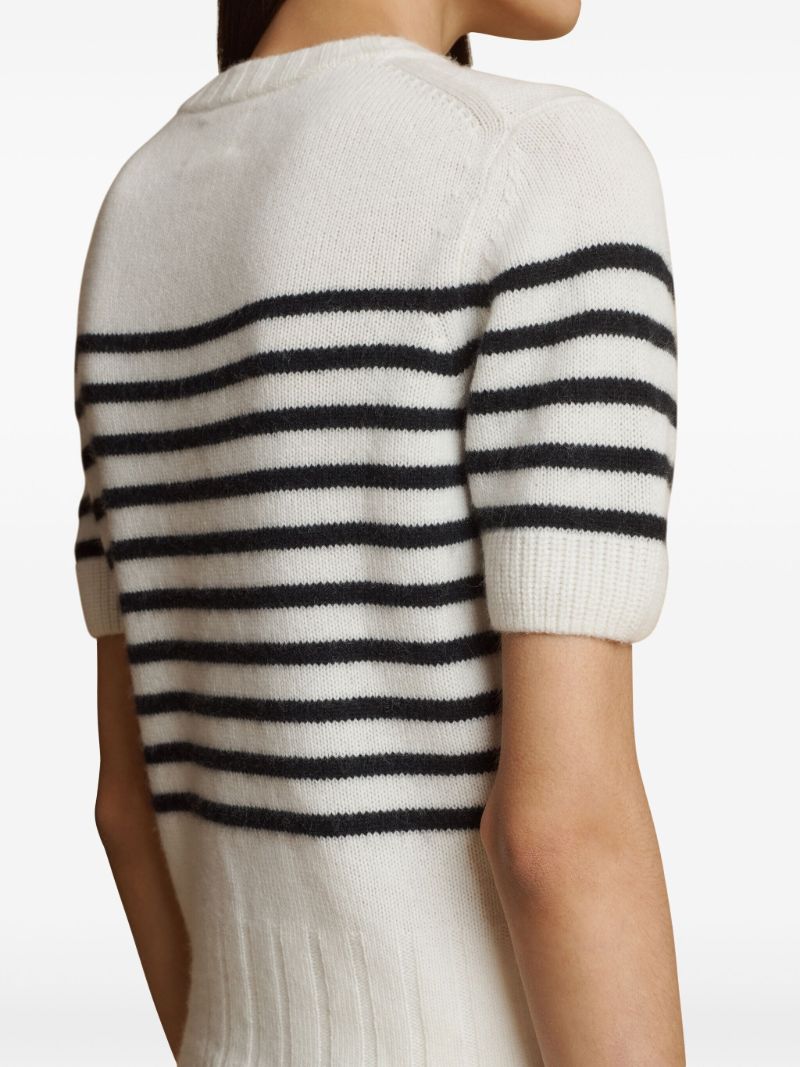 White Luphia Cashmere Knitted Top