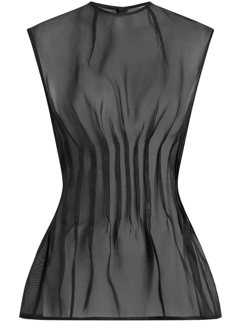 Black Westin Silk Top