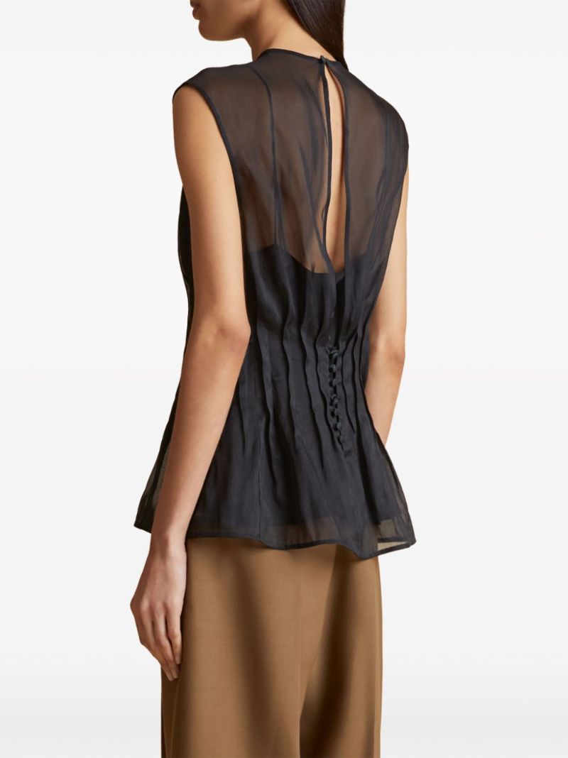 Black Westin Silk Top