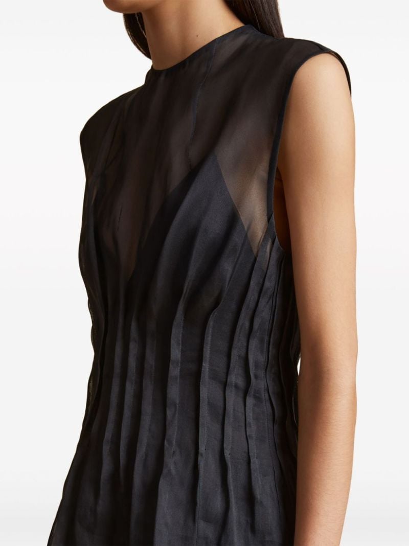 Black Westin Silk Top