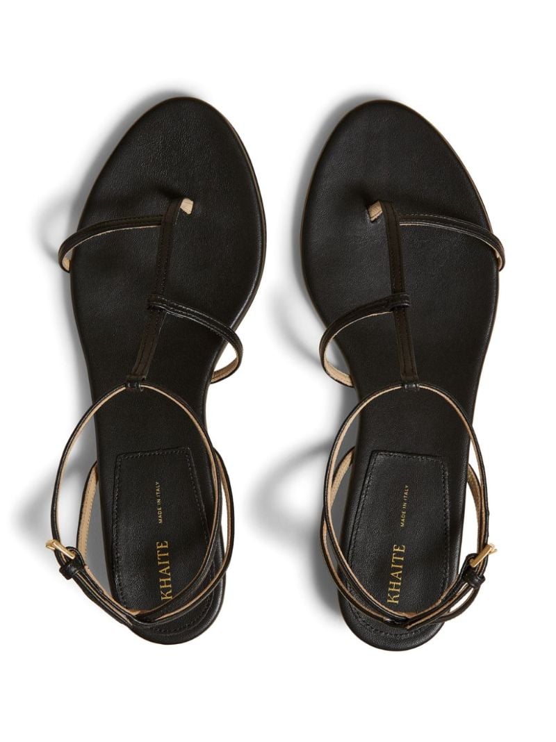Black the Jones Leather Sandals