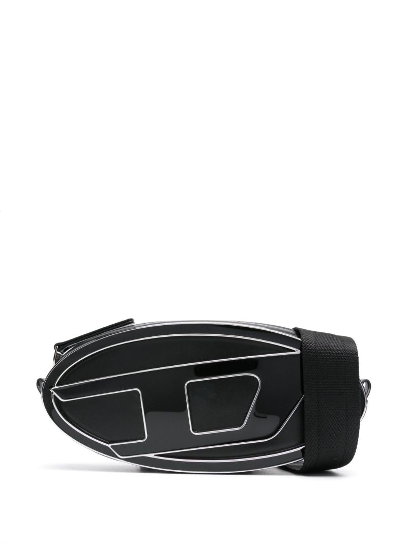 Black 1dr-pouch Leather Cross Body Bag