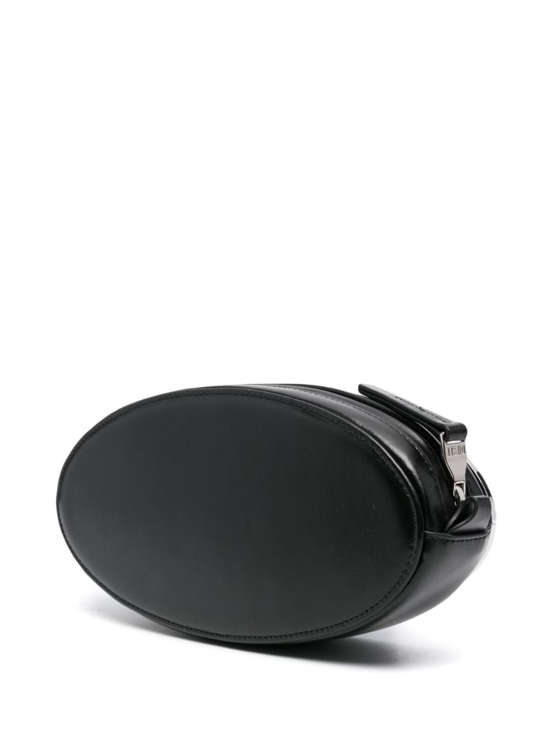 Black 1dr-pouch Leather Cross Body Bag