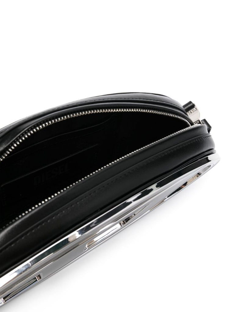 Black 1dr-pouch Leather Cross Body Bag