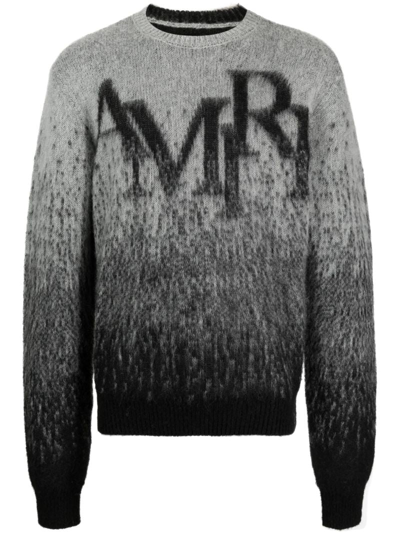 Black Staggered OmbrÃ_x0083_Â© Jumper