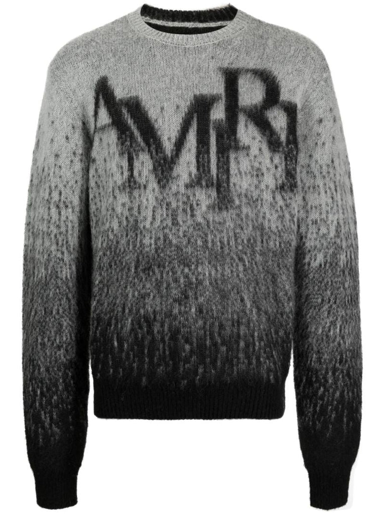 Black Staggered OmbrÃ_x0083_Â© Jumper