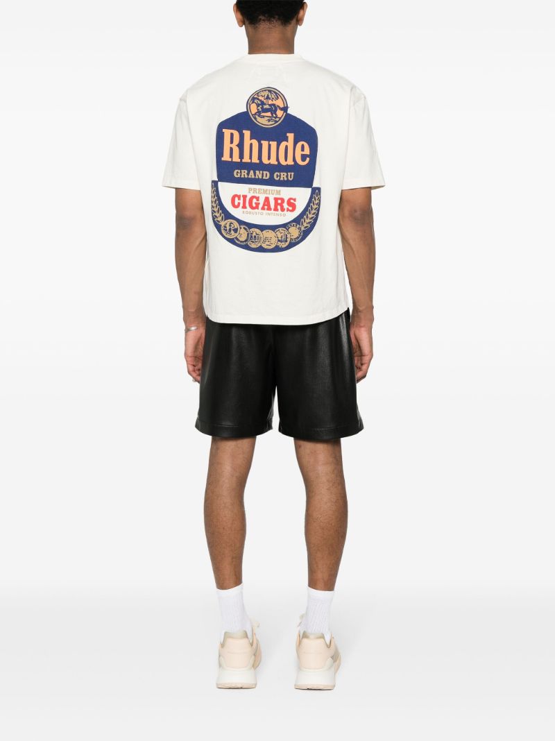 White Logo-print Cotton T-shirt