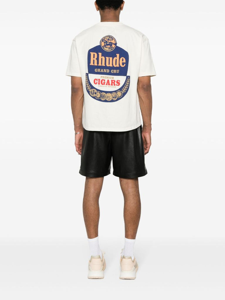 White Logo-print Cotton T-shirt