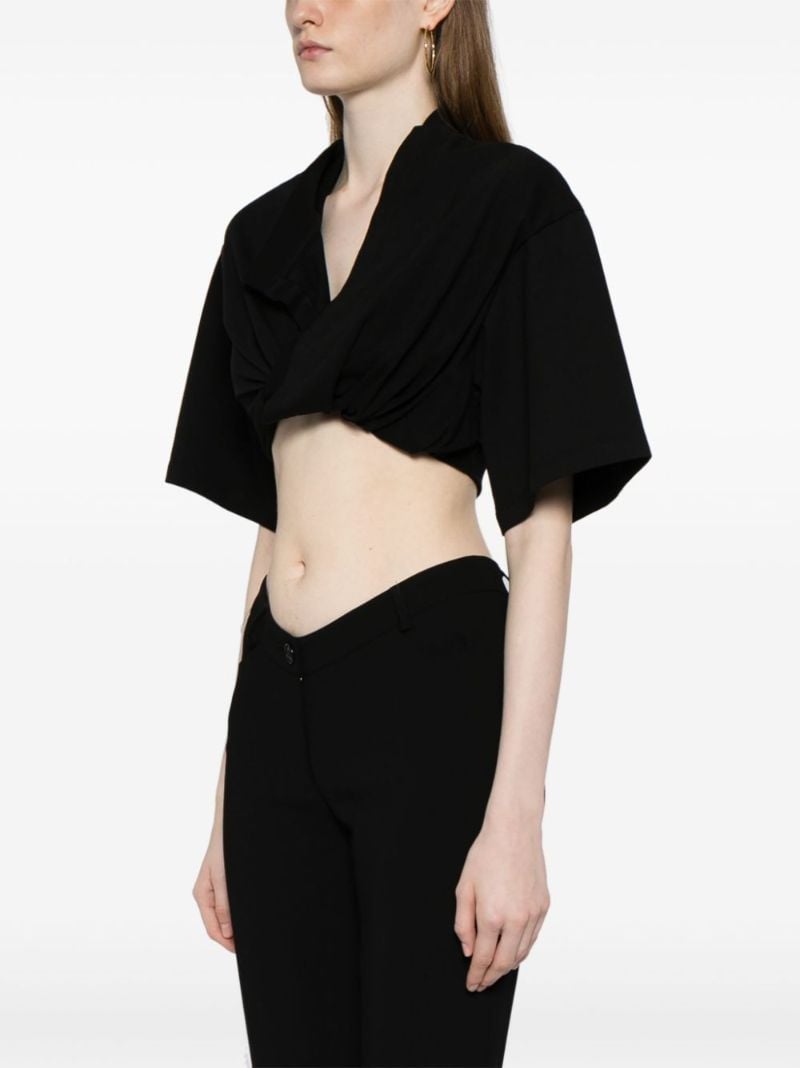Black Le Bahia Court Cotton Blouse