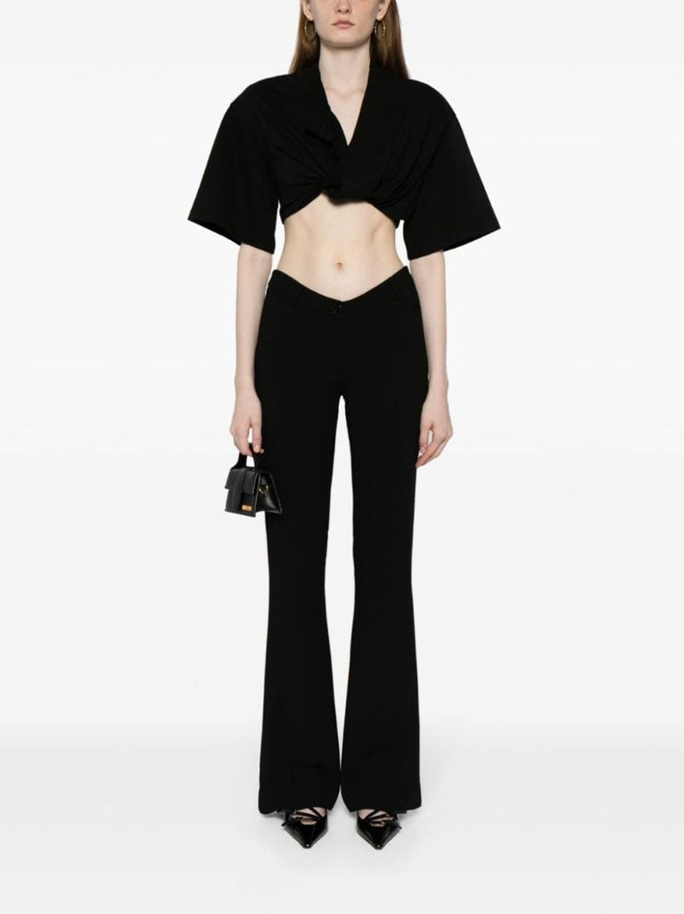 Black Le Bahia Court Cotton Blouse
