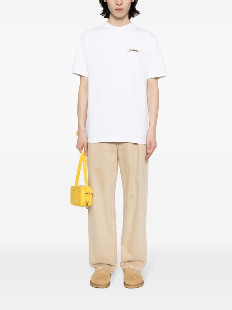White Logo-appliquÃ_x0083_Â© T-shirt