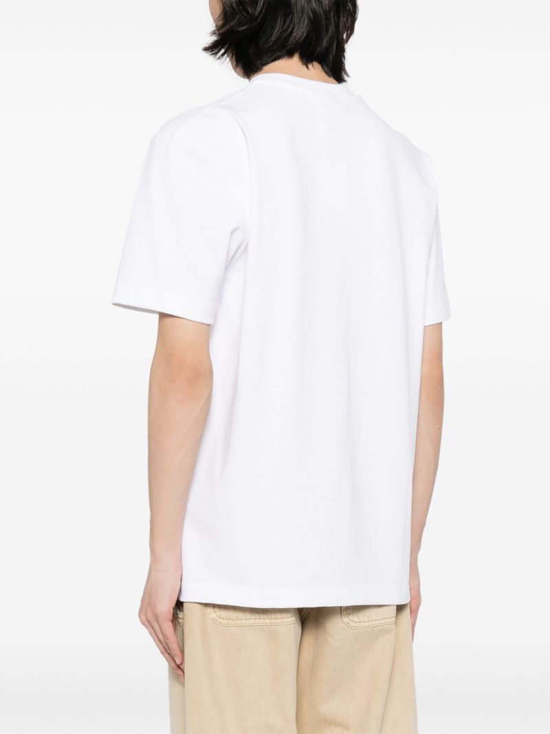 White Logo-appliquÃ_x0083_Â© T-shirt