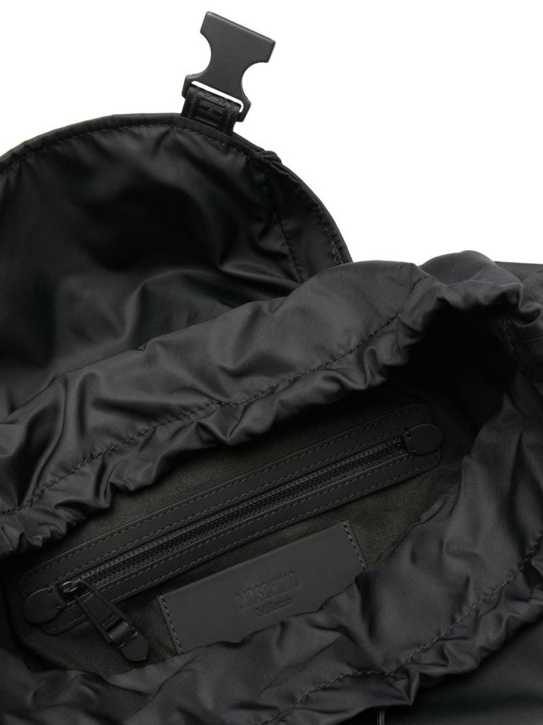Black Logo-print Backpack