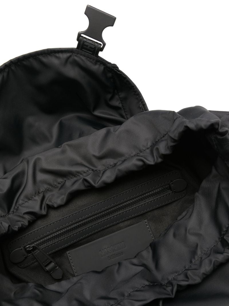 Black Logo-print Backpack