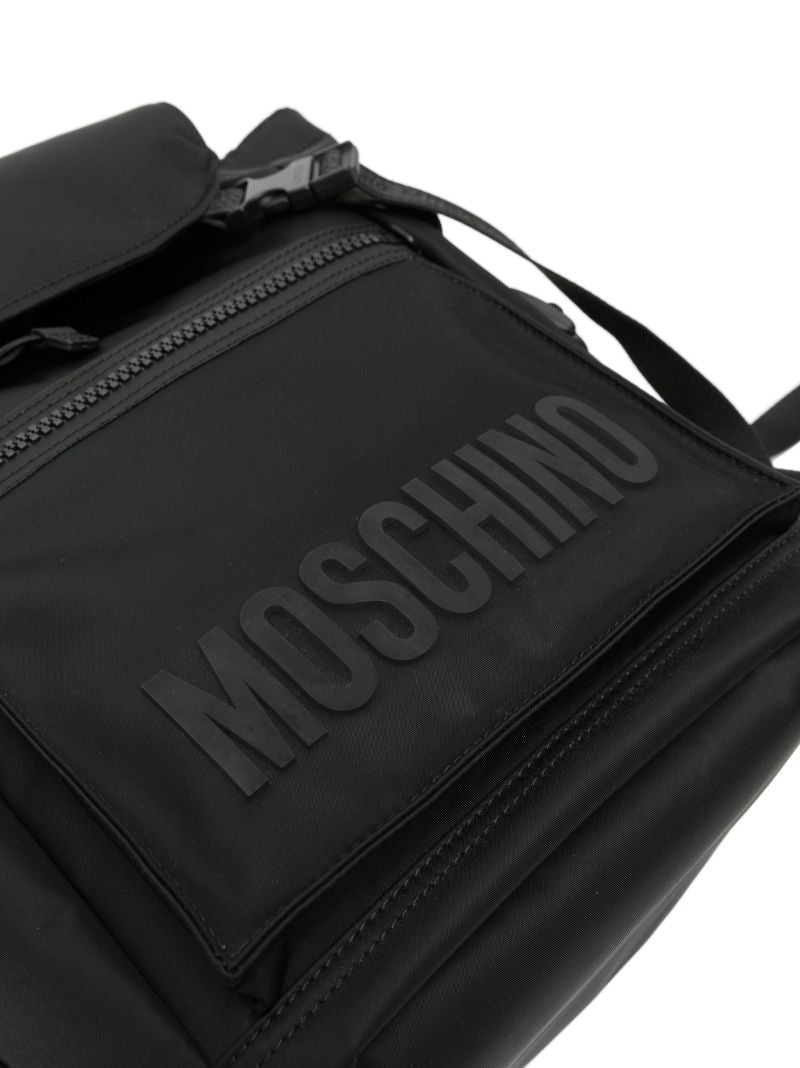 Black Logo-print Backpack