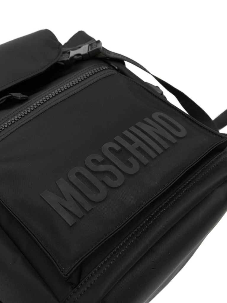 Black Logo-print Backpack