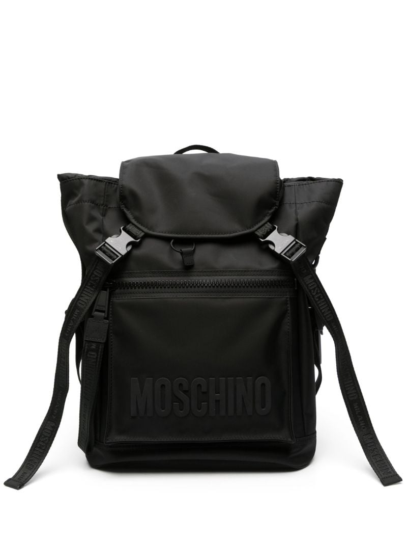 Black Logo-print Backpack