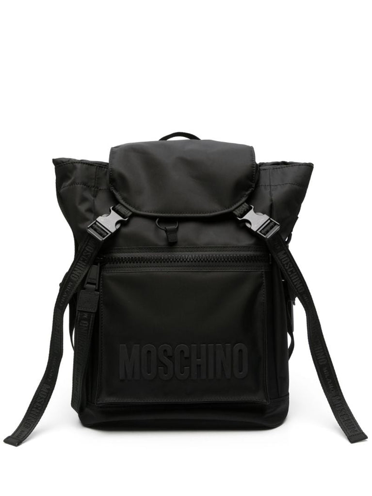 Black Logo-print Backpack