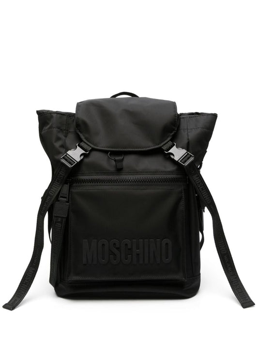 Black Logo-print Backpack