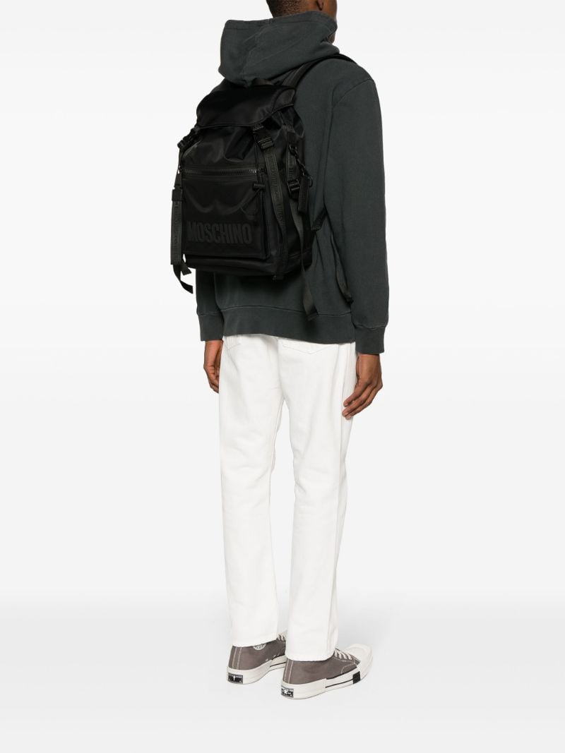 Black Logo-print Backpack