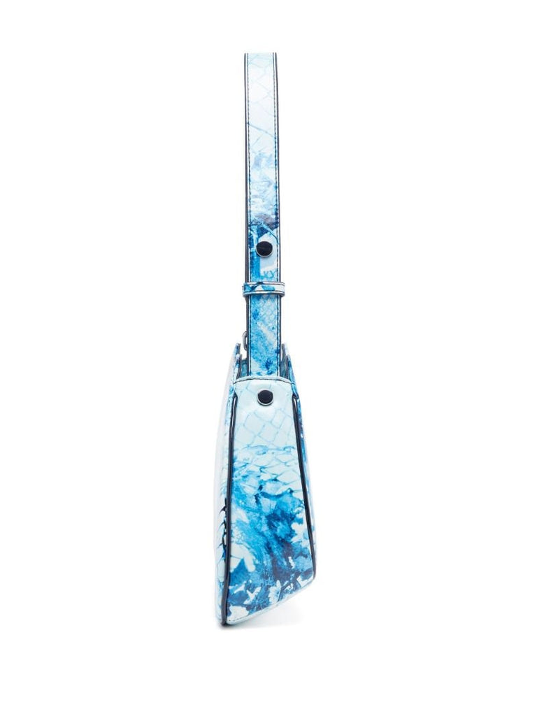 Blue Play Snakeskin-effect Shoulder Bag