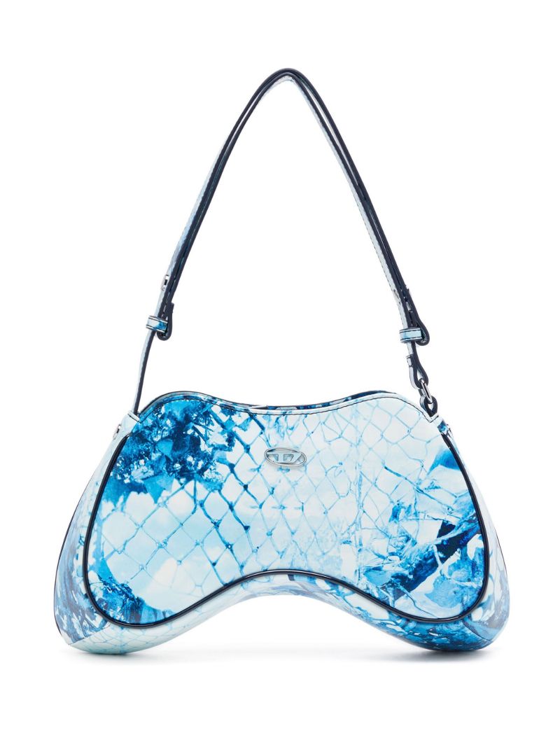 Blue Play Snakeskin-effect Shoulder Bag