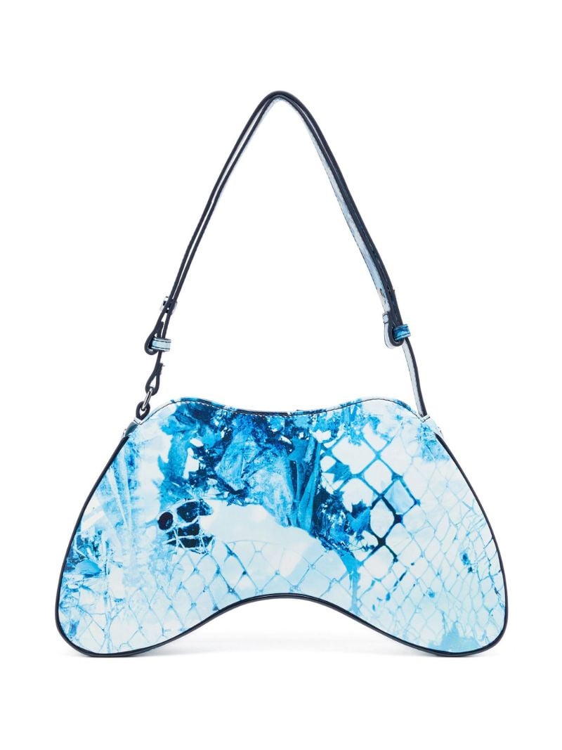Blue Play Snakeskin-effect Shoulder Bag