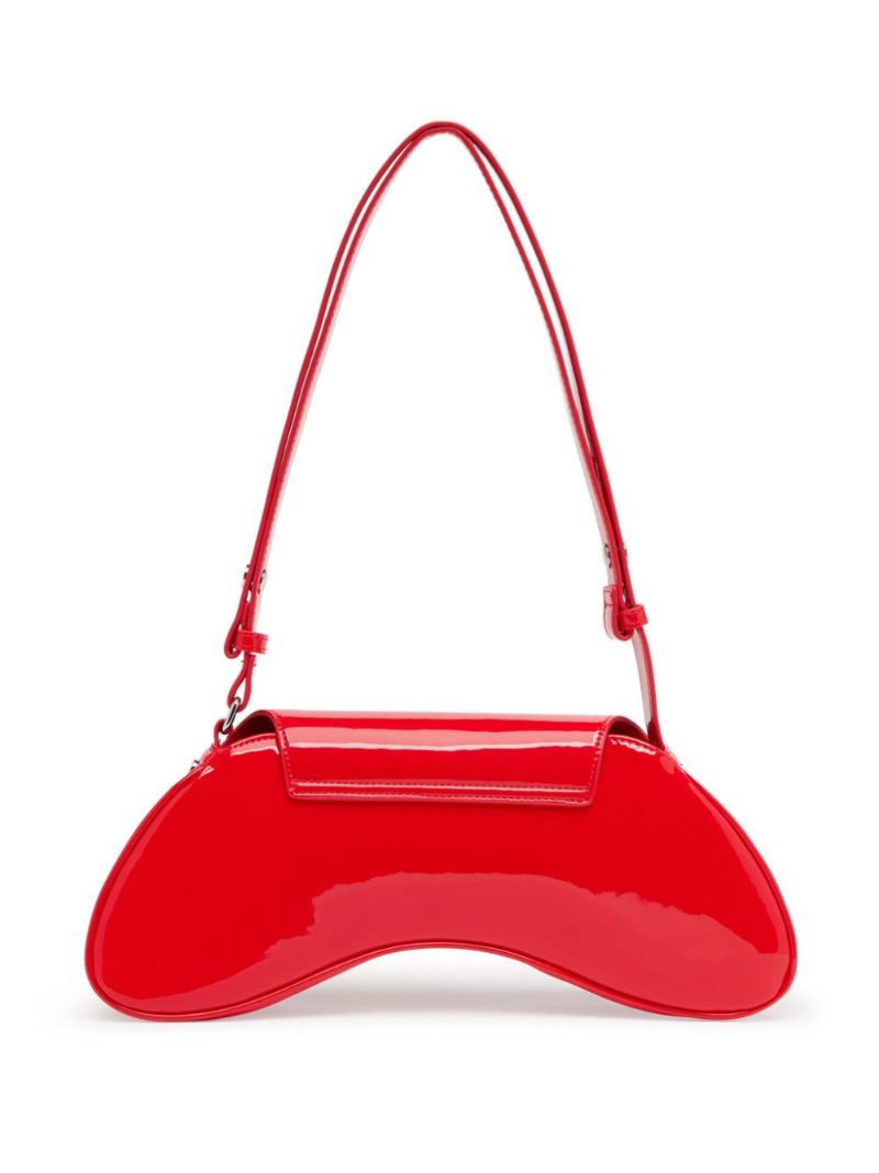 Red Play Glossy Shoulder Bag