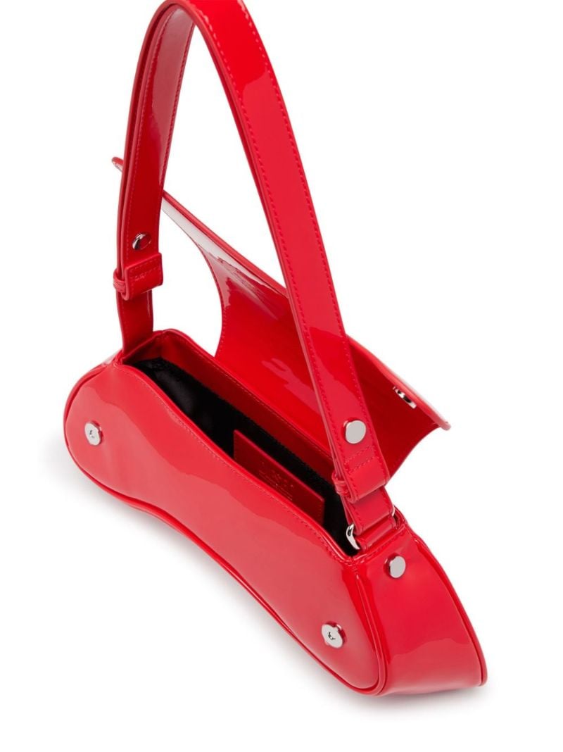 Red Play Glossy Shoulder Bag
