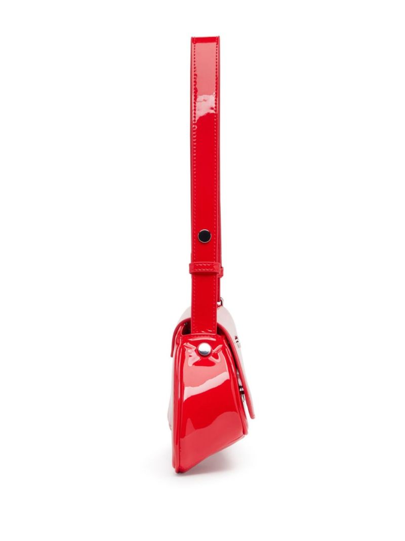 Red Play Glossy Shoulder Bag