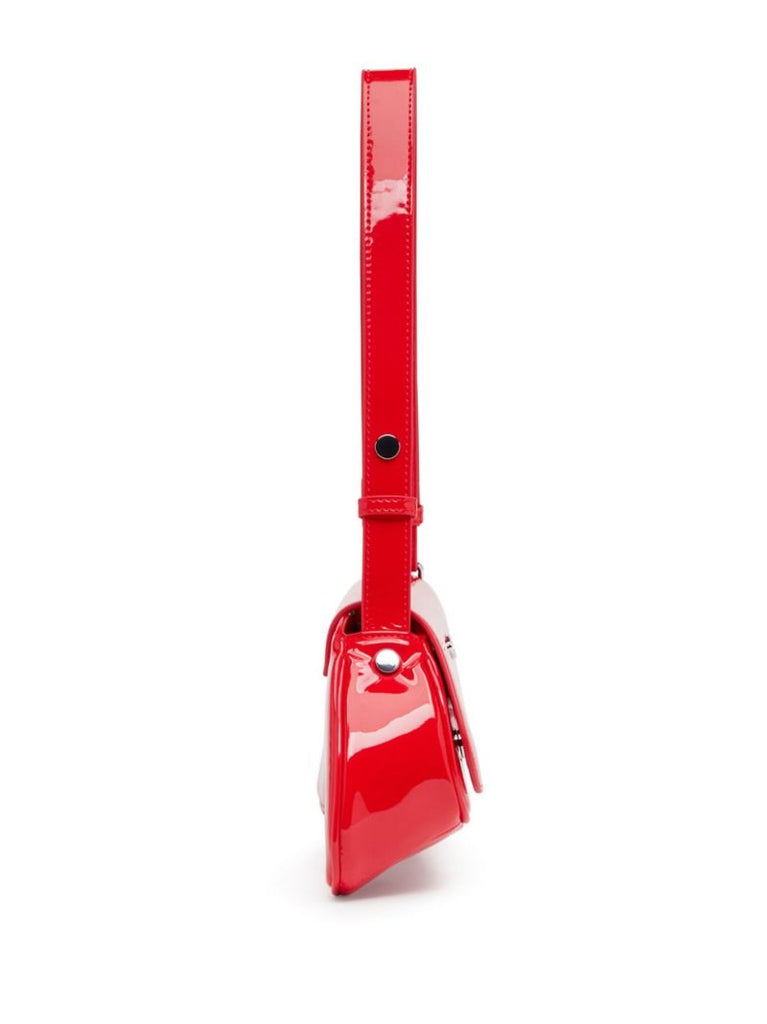 Red Play Glossy Shoulder Bag
