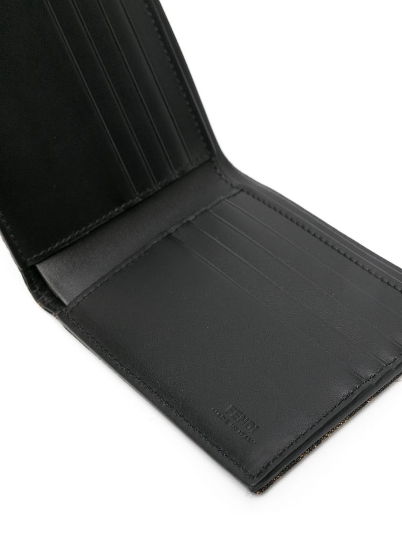 Brown Ff-jacquard Leather Wallet