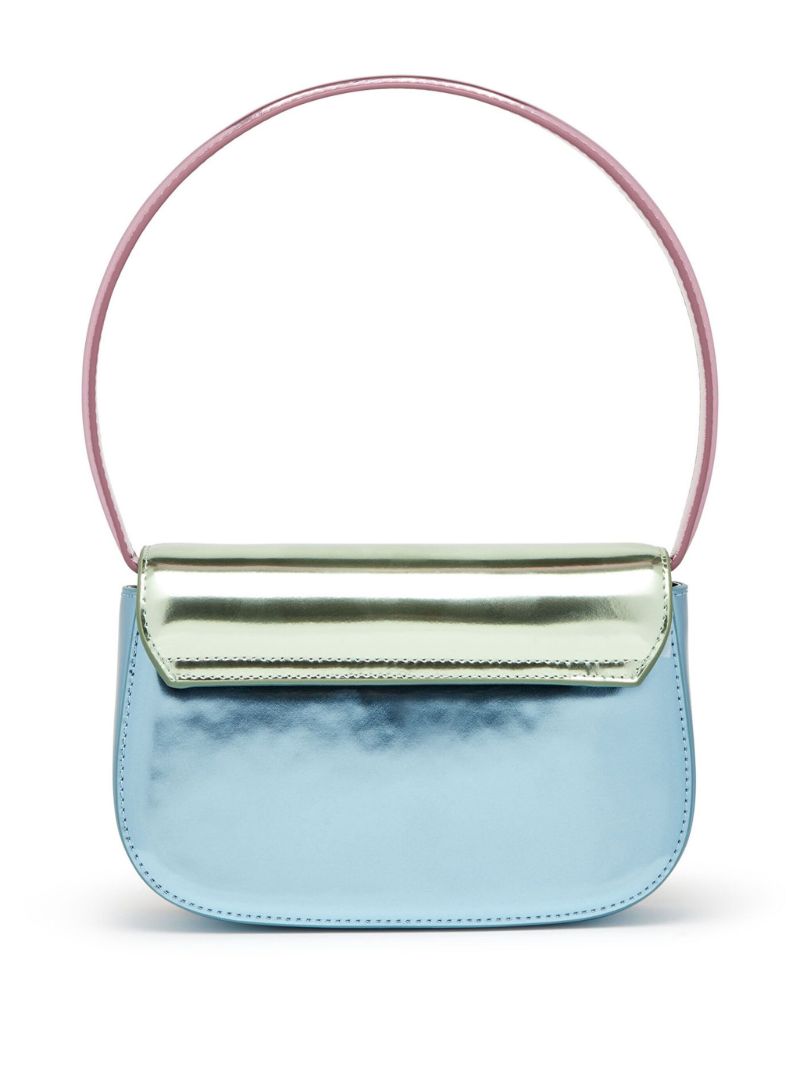 Green 1dr Mirrored Shoulder Bag