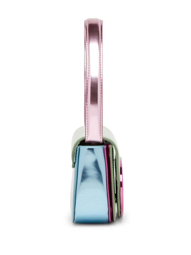 Green 1dr Mirrored Shoulder Bag