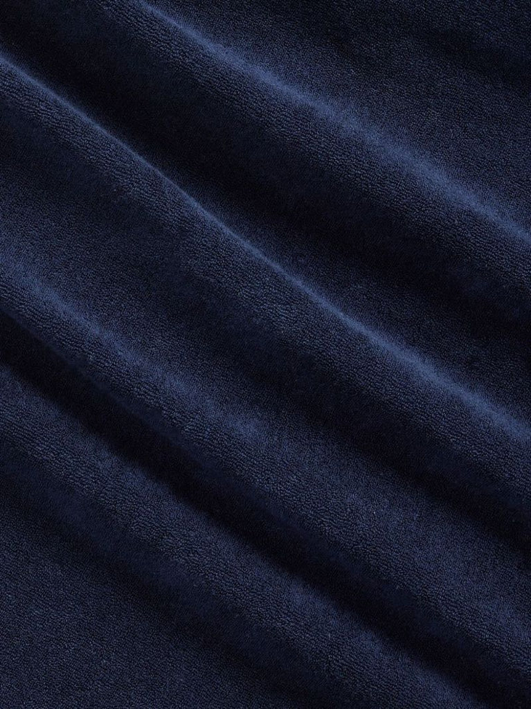 Blue Short-sleeve Cotton Shirt