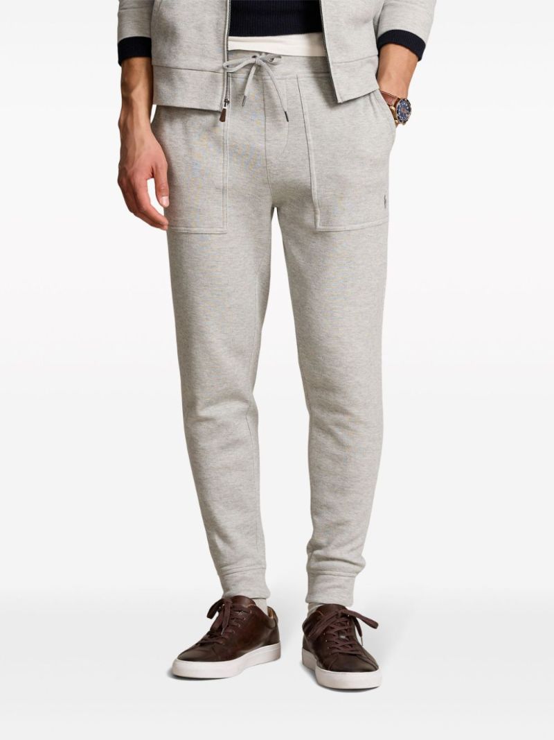 Grey Polo Pony Cotton Track Pants