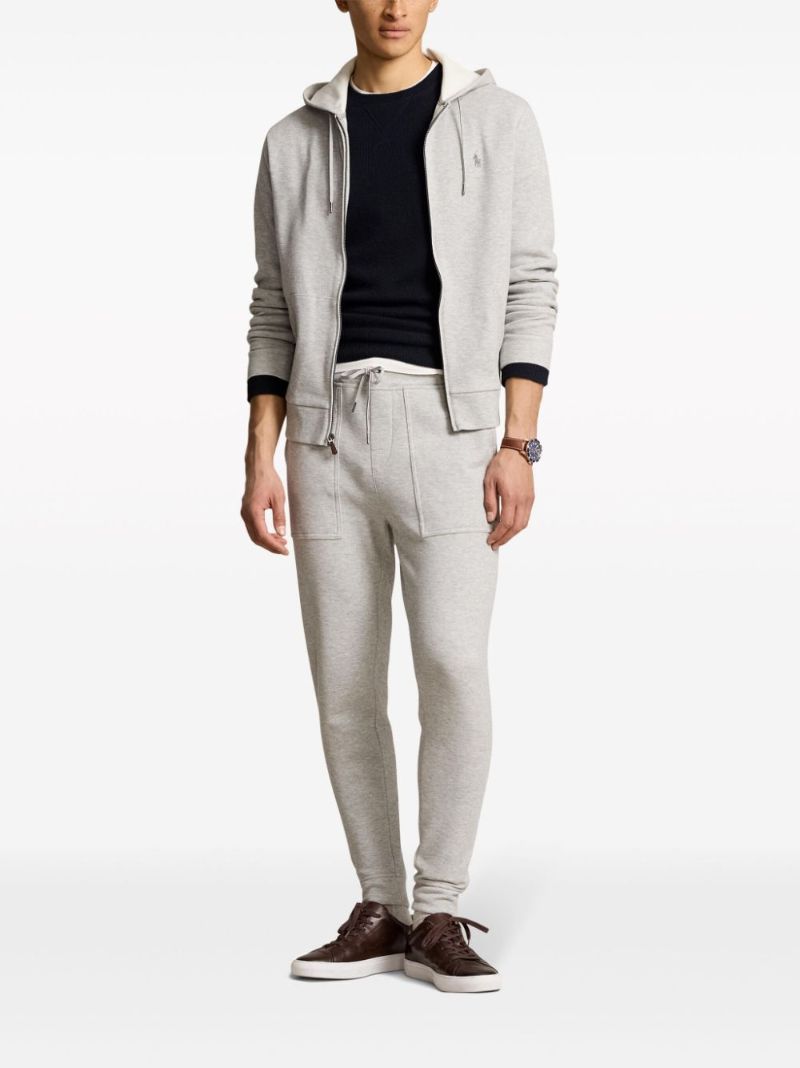 Grey Polo Pony Cotton Track Pants