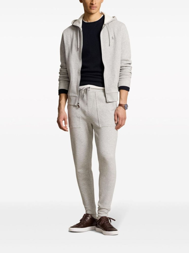 Grey Polo Pony Cotton Track Pants