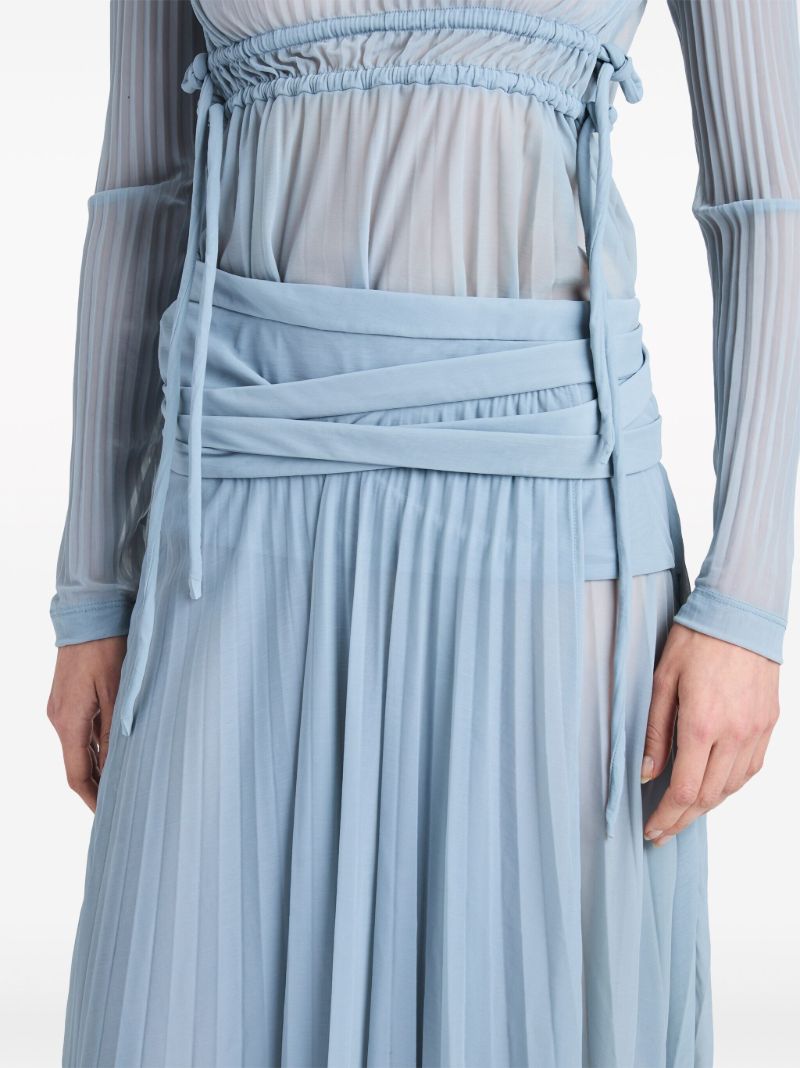 Blue Riley Draped Dress