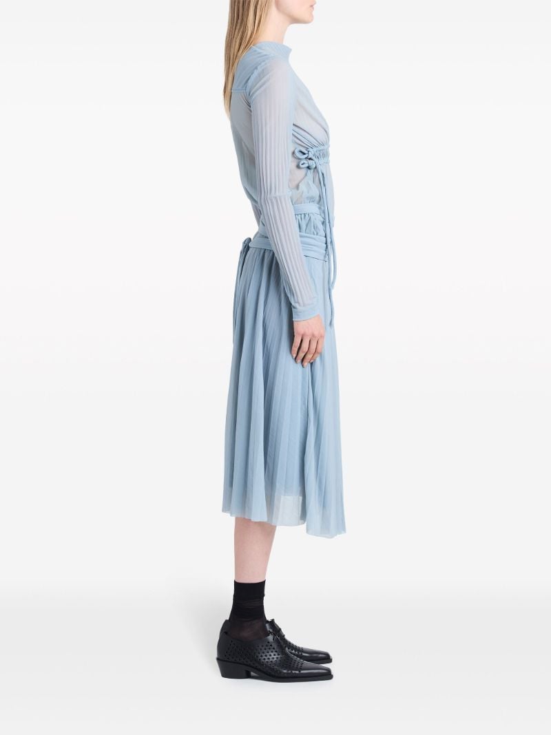 Blue Riley Draped Dress