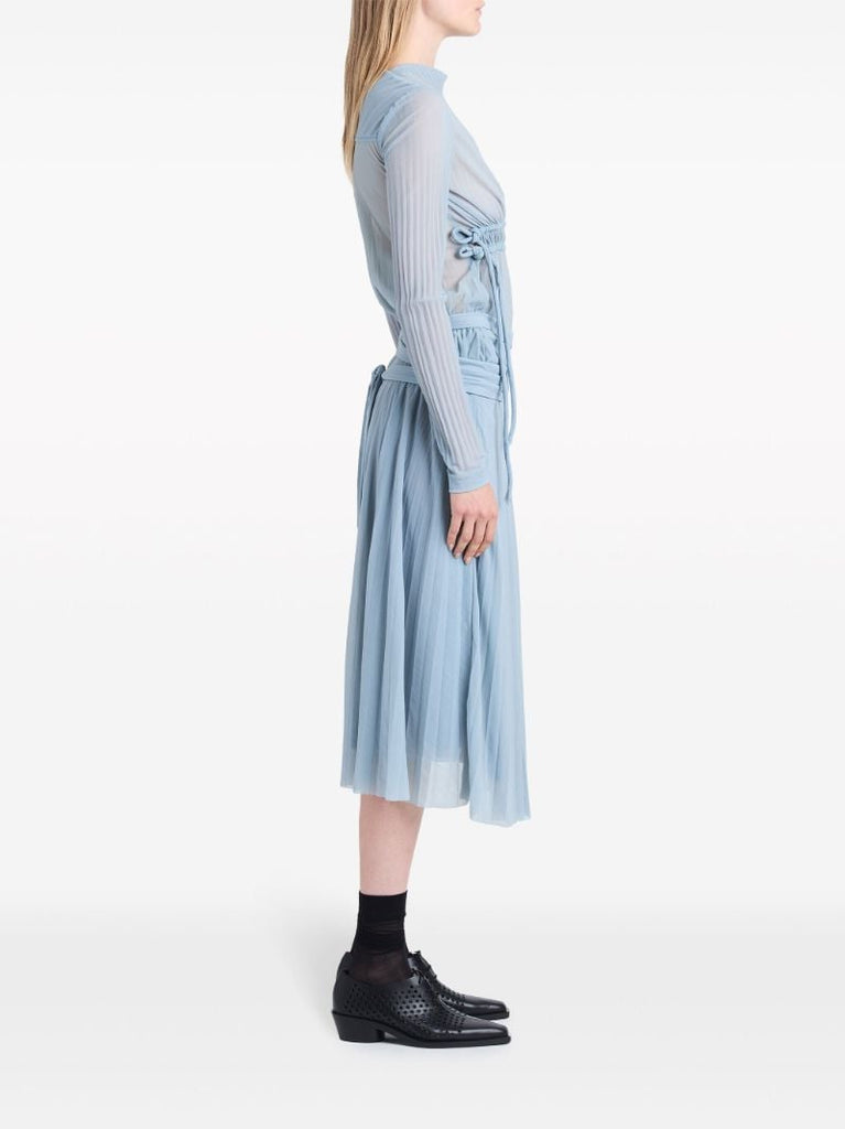 Blue Riley Draped Dress