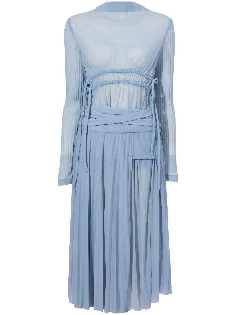 Blue Riley Draped Dress