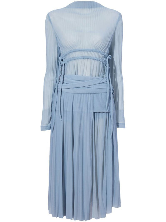 Blue Riley Draped Dress