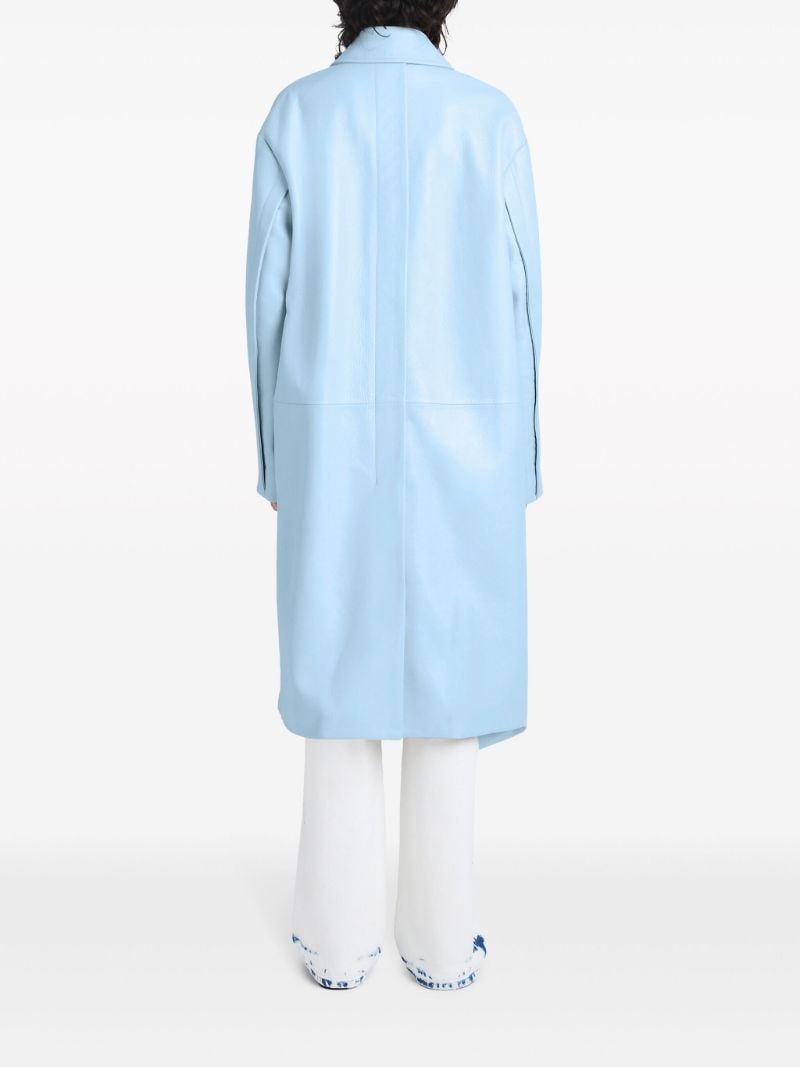 Blue Billie Lacquered Leather Coat