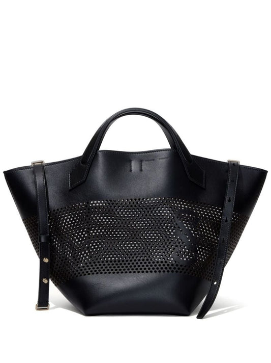 Black Ps1 Large Leather Tote Bag