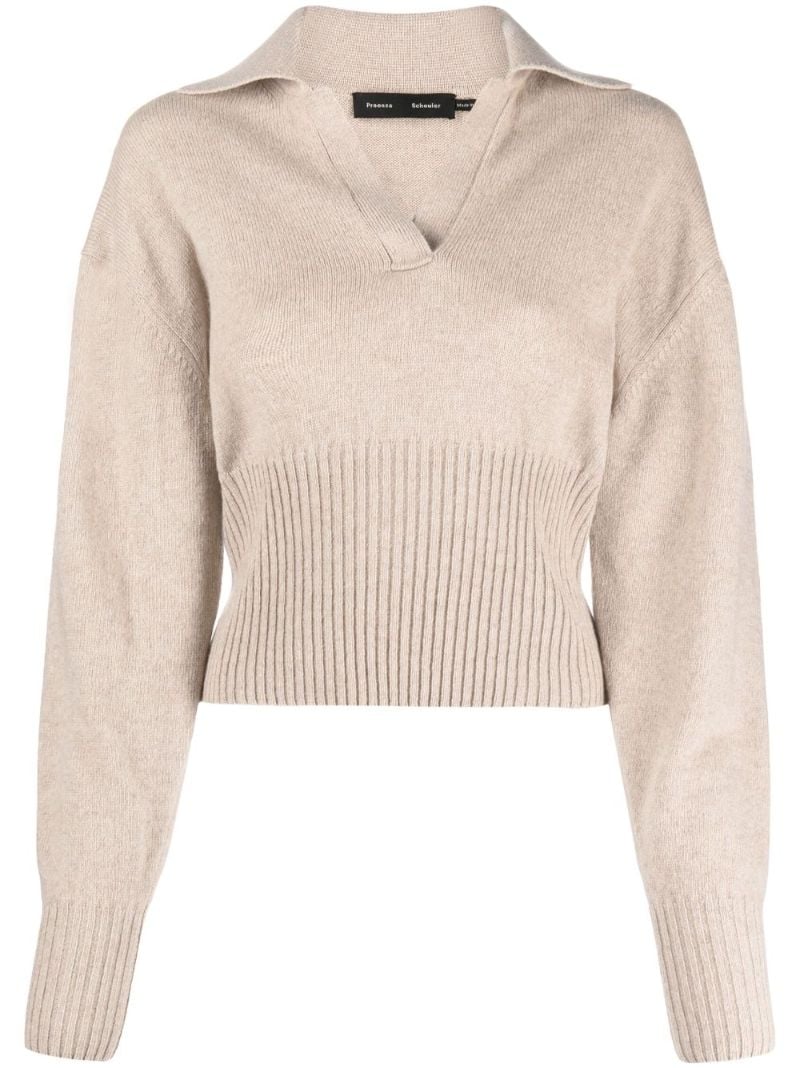 Neutral Jeanne Cashmere Sweater