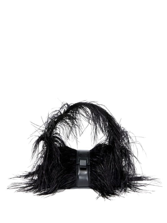 Black Park Feather Shoulder Bag